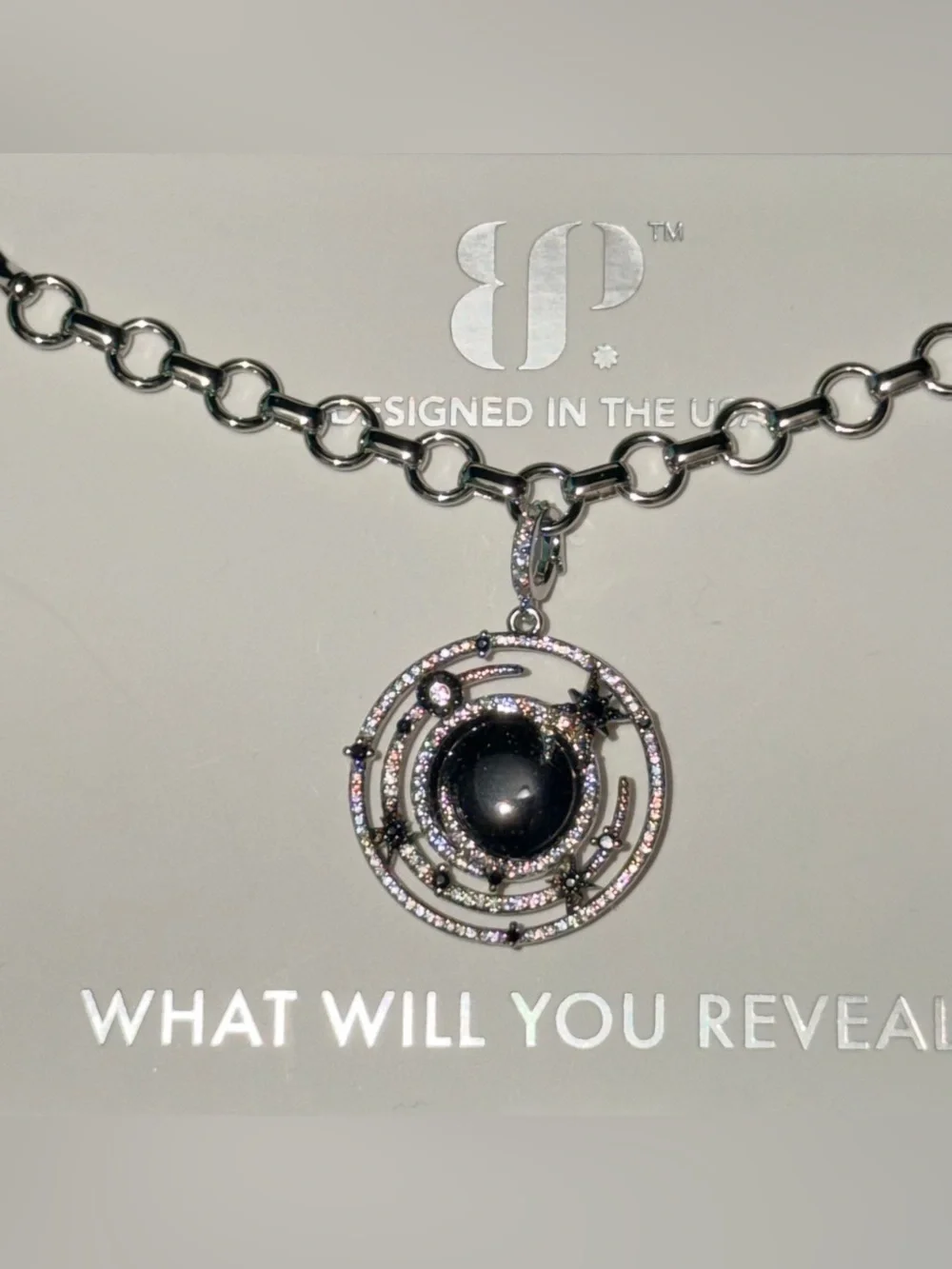 BOMB PARTY | “Midnight Galaxy Glam” Necklace (Short) - Obsidia